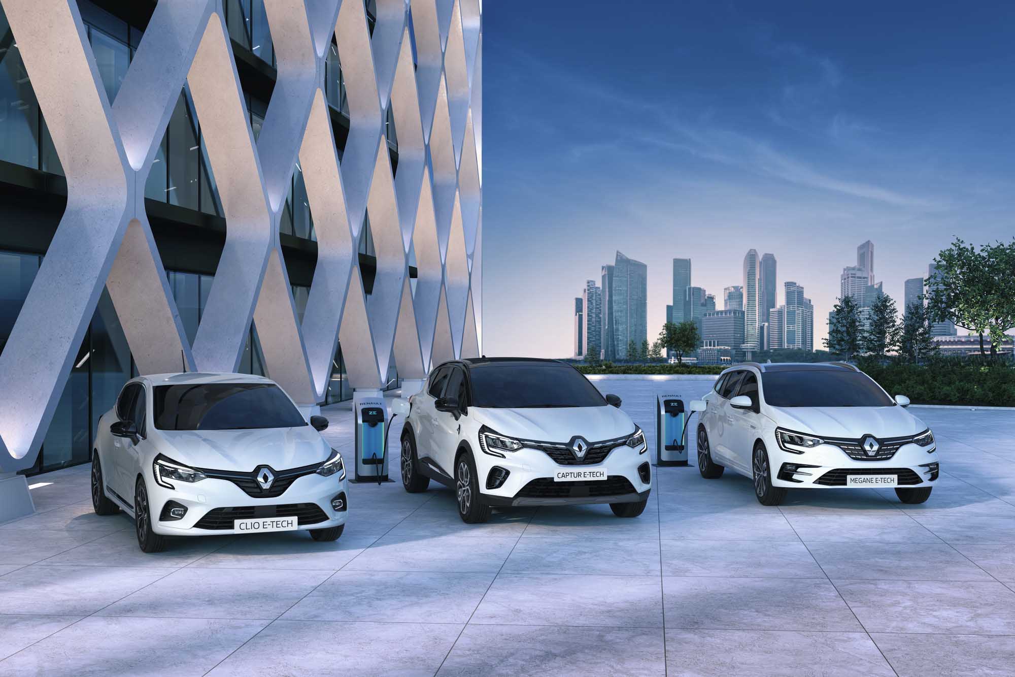 RENAULT CAPTUR E-TECH PLUG-IN (HJB PHEV), RENAULT CLIO E-TECH (BJA HEV), RENAULT MEGANE IV ESTATE E-TECH PLUG-IN (KFB PHEV)